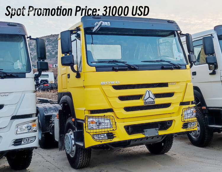 đầu kéo Sinotruk Howo Tractor Truck 430 Horsepower for Sale 6x4 in Angola mới