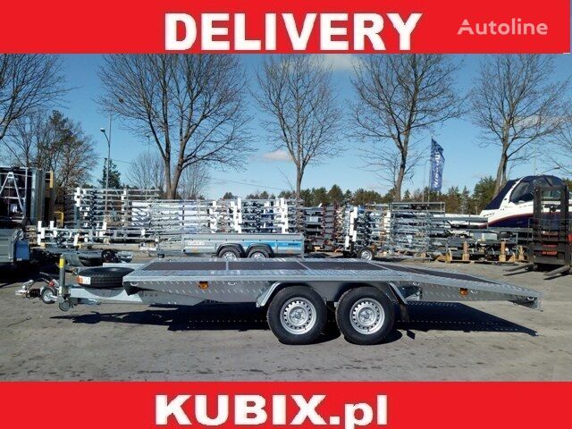 rơ moóc vận chuyển xe hơi Kubix laweta twin-axle car hauler, dovetail, 450×200, plywood ins mới