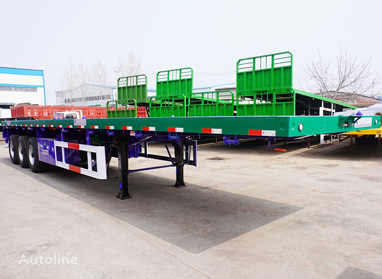 sơ mi rơ mooc san phẳng TITAN Tri Axle 40 Foot Flatbed Semi Trailer for Sale -F mới