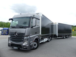 thùng kéo rèm cho xe tải Mercedes-Benz ACTROS 2545 MP4 / EURO 6 / ZESTAW TANDEM 7,70+7,70 / + rơ moóc thùng kéo rèm