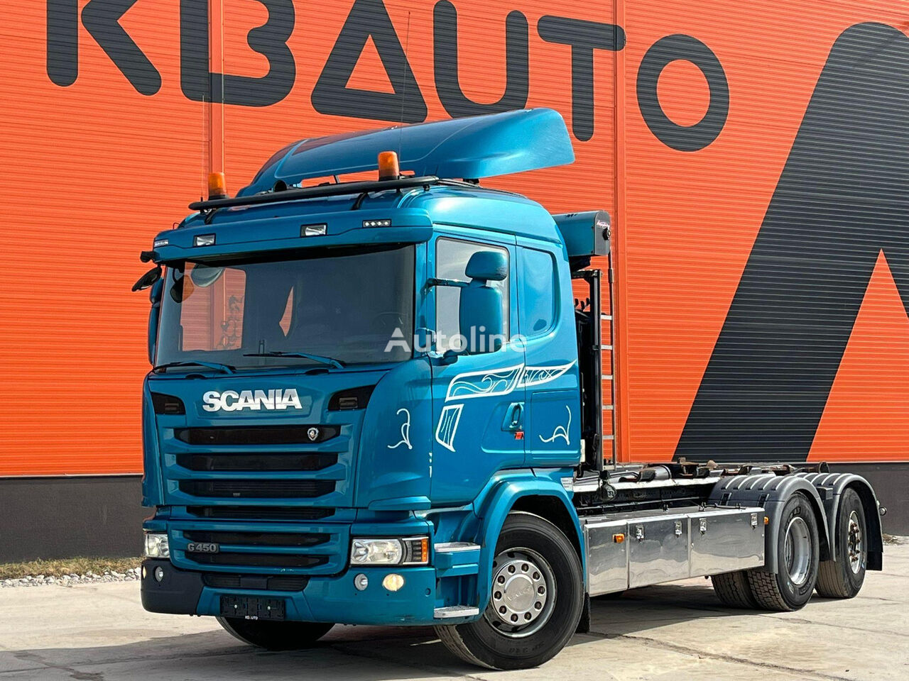xe chở rác thùng rời Scania G 450 6x2*4 HIAB XR 20 ton / L=5300 mm