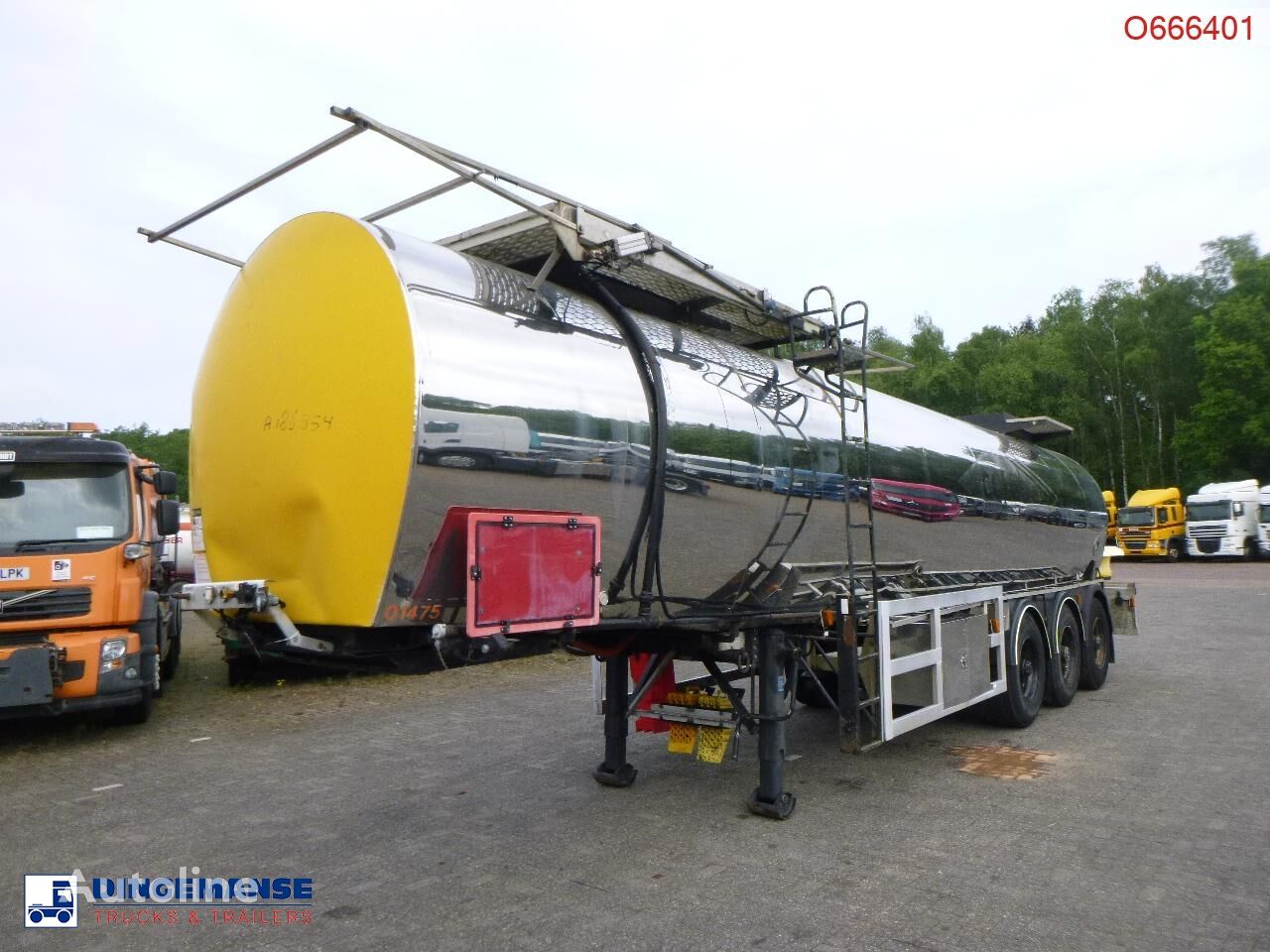 rơ moóc bồn bitum Crane Fruehauf Bitumen tank inox 28 m3 / 1 comp