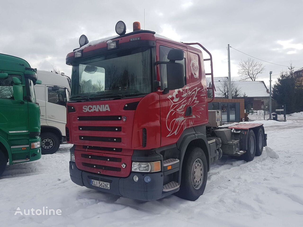 xe tải chở gỗ Scania R500