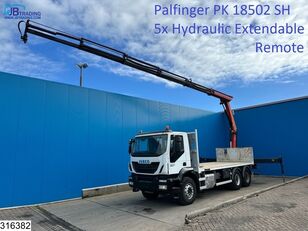 xe tải san phẳng IVECO Trakker 360 6x4, EURO 6, Palfinger, Remote, Steel Suspension